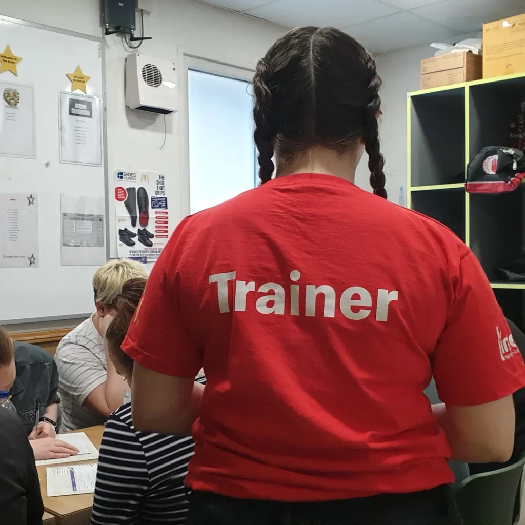 Kirstie leading a Train the Trainer session for McDonald’s franchise managers and service champions on behalf of Lime Communications.
